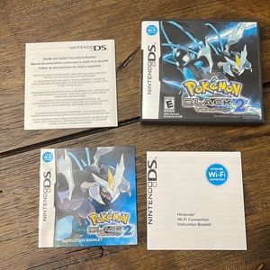 Pokémon Black Version 2 case and manual